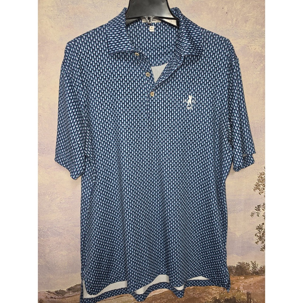 Peter Millar THE PLAYERS Championship Piña Skullada Golf Polo Shirt Size M